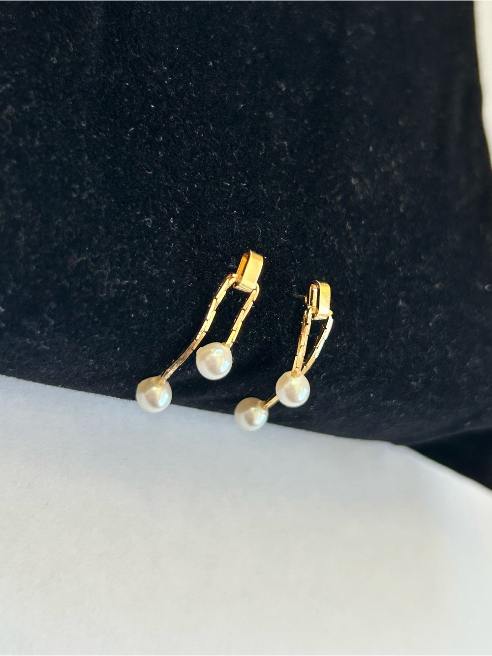 Pearl Bead Drop Earrings